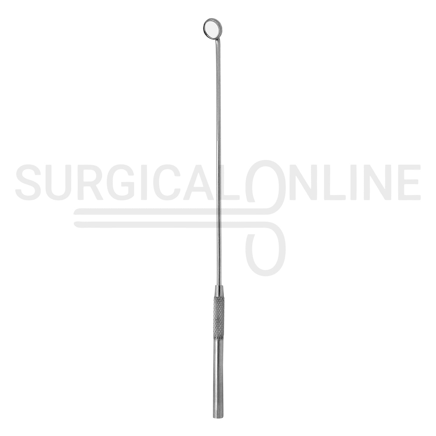 Laryngeal Mirror #000 10mm Angled Mirror With Grip Handle 7.6″