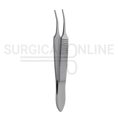 Graefe Iris Forceps Full Curved. 1/2 Teeth 3.00"