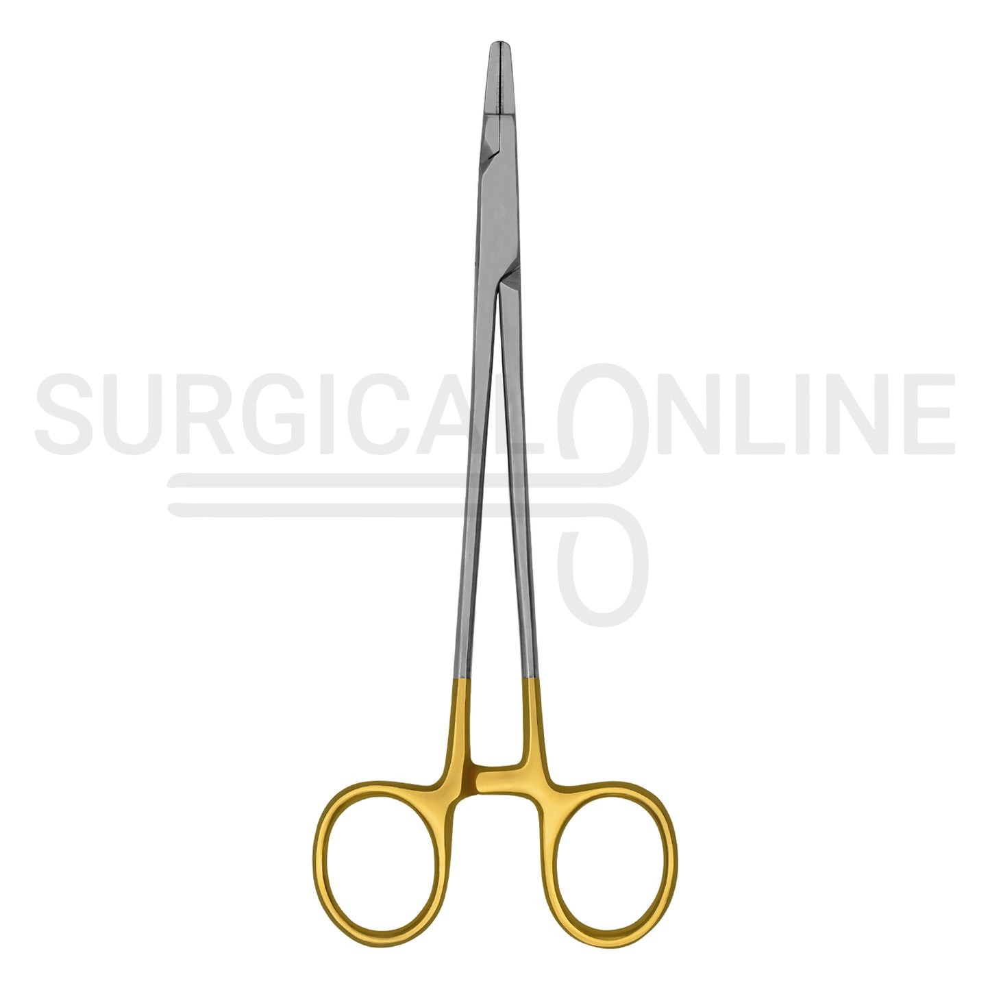 TC Ryder Needle Holder 9″ Serrated Jaws With Gold-Plated Handles