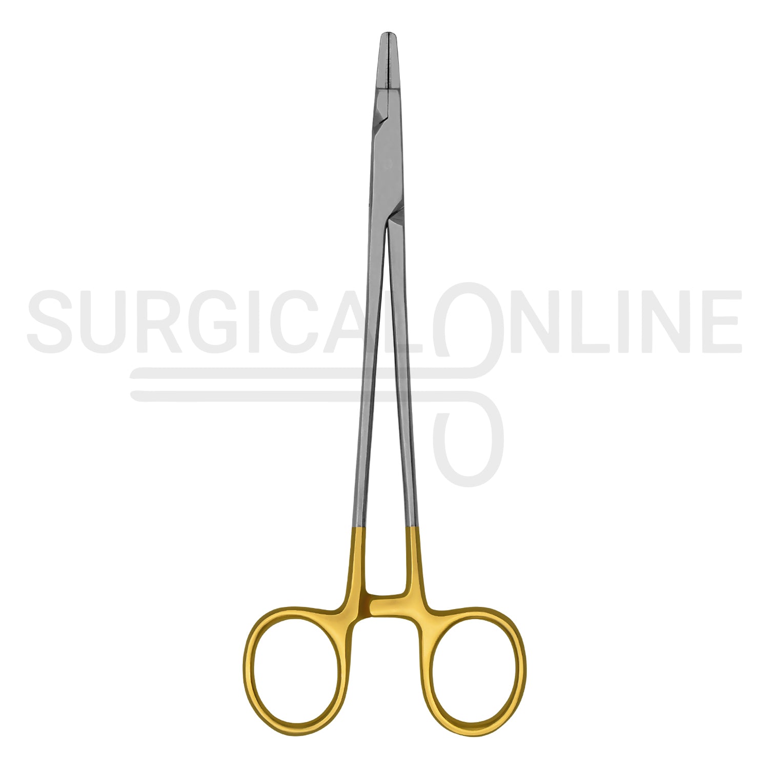 TC Ryder Needle Holder 9″ Serrated Jaws With Gold-Plated Handles