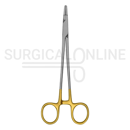 TC Ryder Needle Holder 9″ Serrated Jaws With Gold-Plated Handles