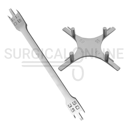 2 Pcs Bracket Positioning Star Boone & Height Gauge Wick Type Orthodontic Set