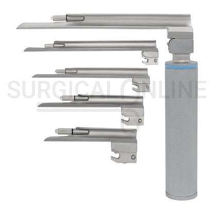 Conventional Laryngoscope Miller 5 Blades & 1 Handle Set