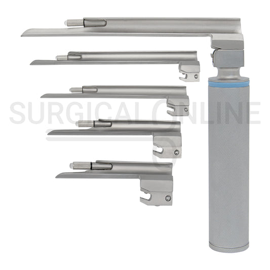 Conventional Laryngoscope Miller 5 Blades & 1 Handle Set