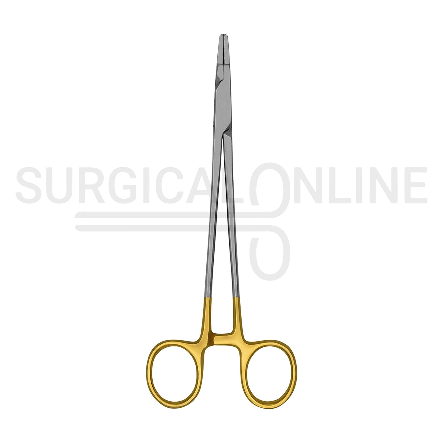 TC Ryder Needle Holder 5.5″ Serrated Jaws With Gold-Plated Handles
