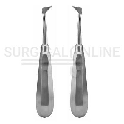 2 Pcs Dental Seldin Elevator #1L Left & #1R Right Angled Set