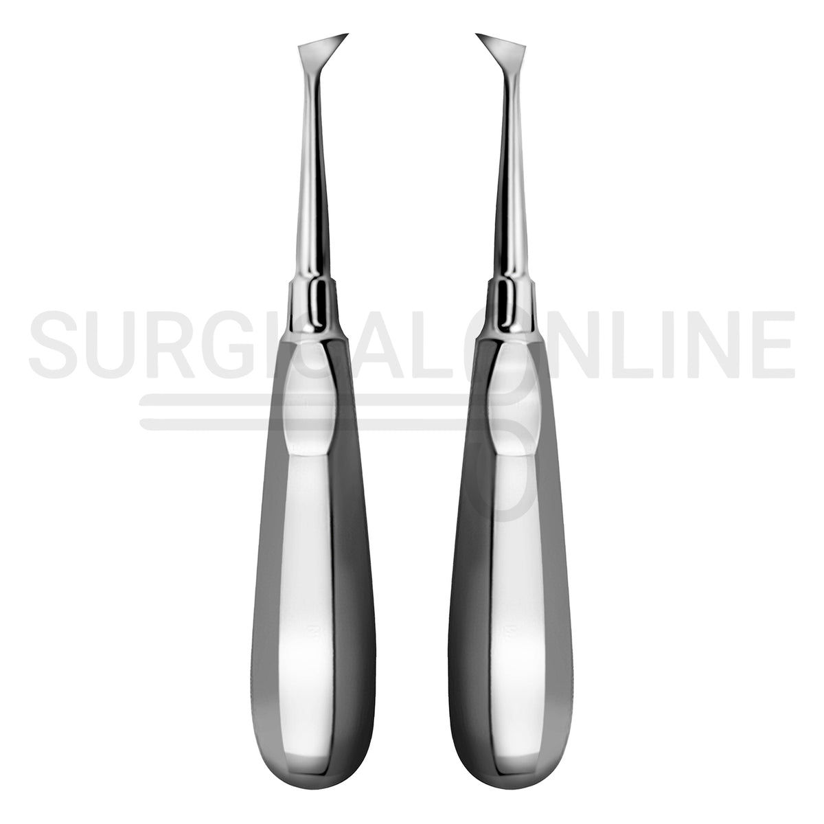 2 Pcs Cryer Root Elevator #25 Left & #26 Right Angled 6″ Set