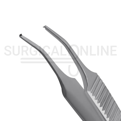 Graefe Iris Forceps Full Curved. 1/2 Teeth 3.00"