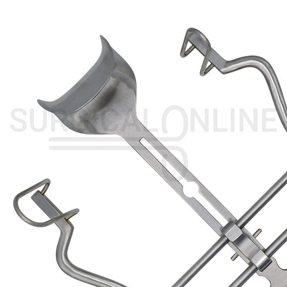 3 Pcs Balfour Abdominal Retractor 4.00" 7.00" & 10.00" Spread Set