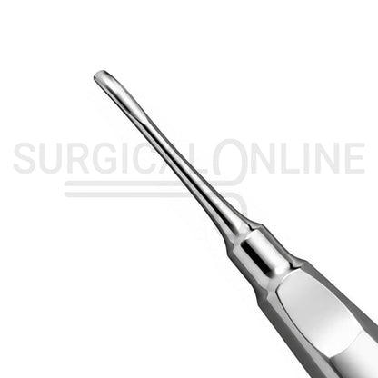 Dental Elevator #3 Slightly Curved Sharp Tip 6″ Standard Handle