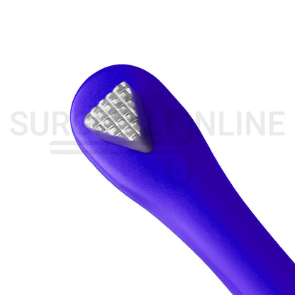 Molar Band Seater Bite Stick Blue 5" With Serrated Tip