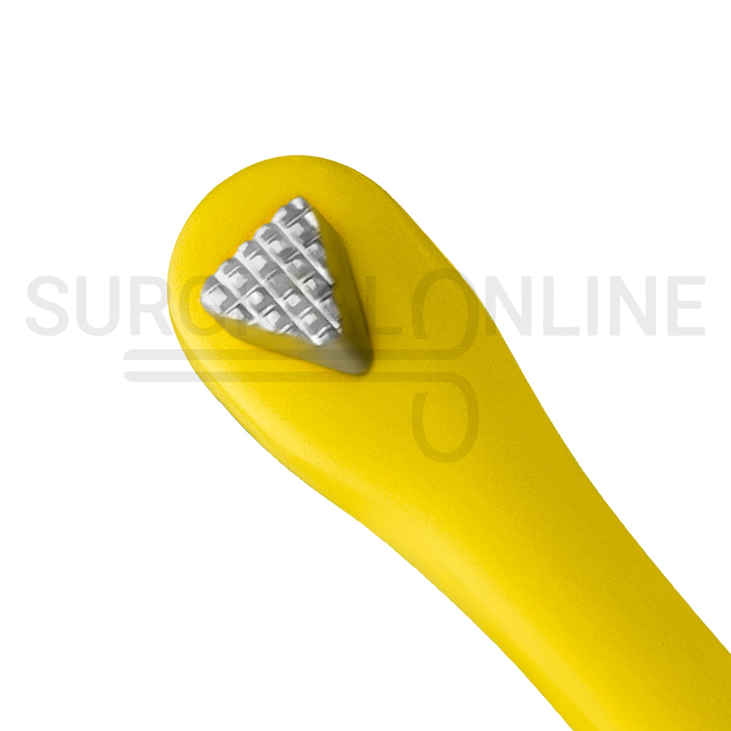 Molar Band Seater Bite Stick Yellow 5" With Serrated Tip