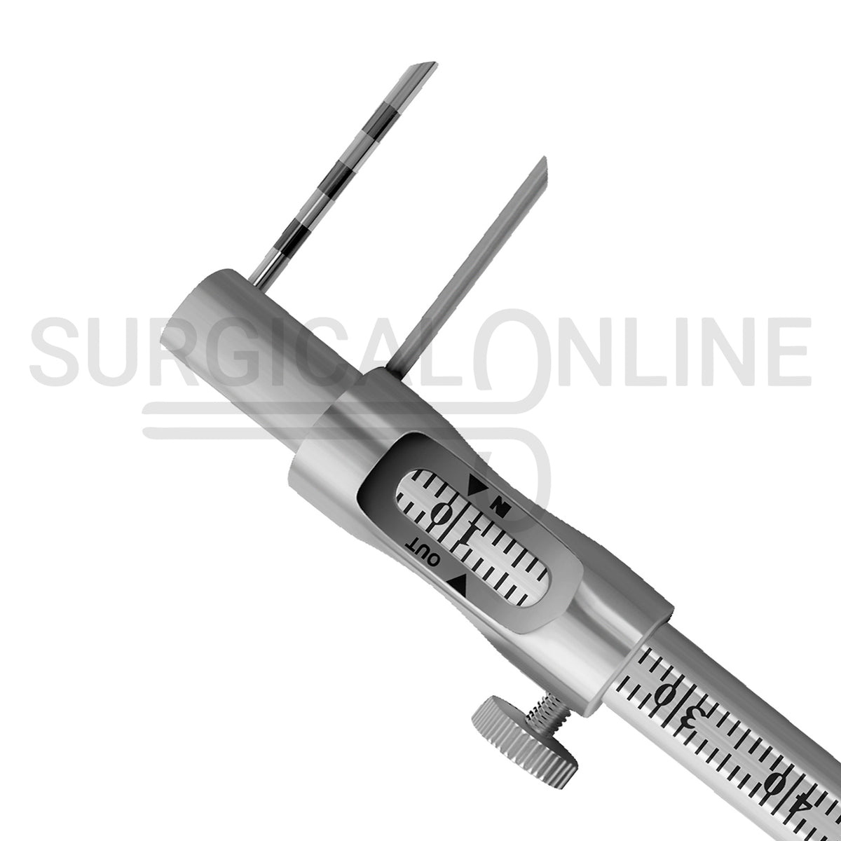 Krekeler Sliding Caliper Round Gauge 5″ 0–80mm Straight