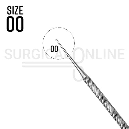Buck Ear Curette 6.5″ Angled Sharp Blade #00