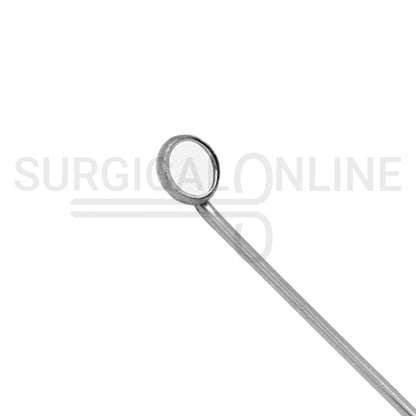 Laryngeal Mirror #000 10mm Angled Mirror With Grip Handle 7.6″