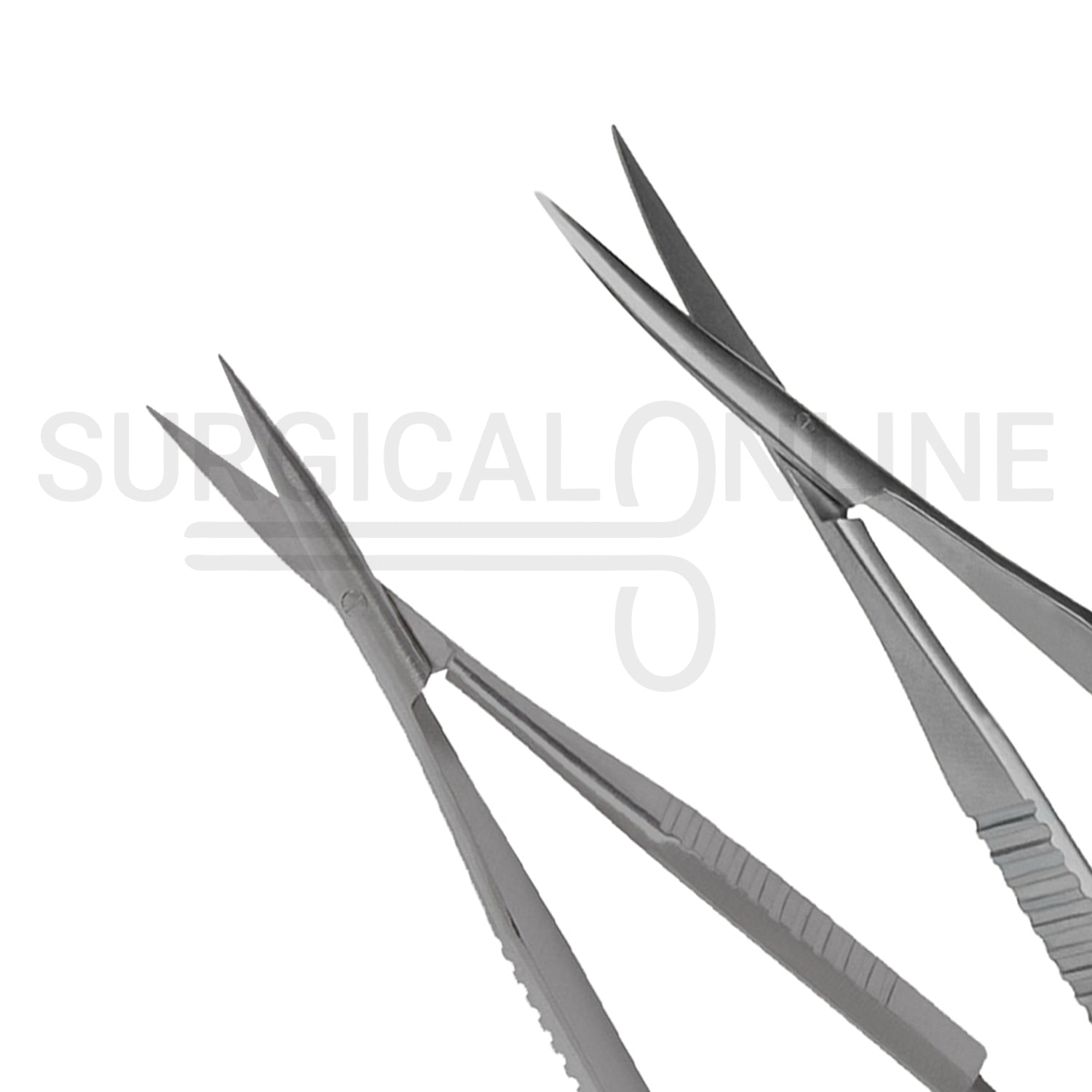 2 Pcs Westcott Tenotomy Scissors 4.5″ Straight & Curved Set