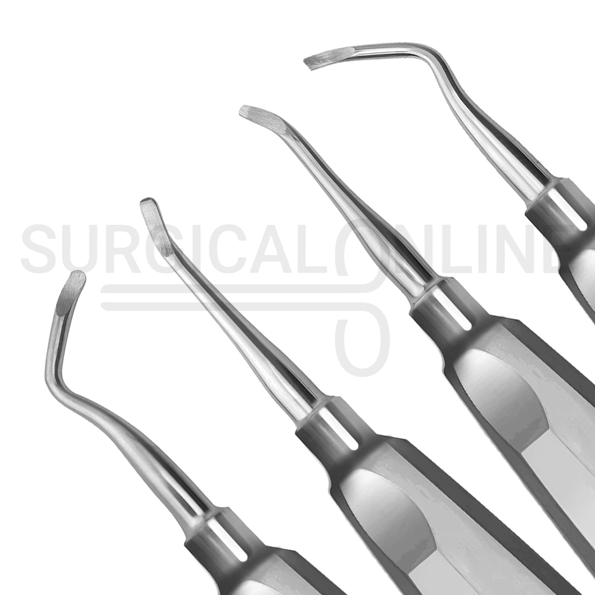 4 Pcs Miller Dental Root Elevators East, West, Right & Left Set