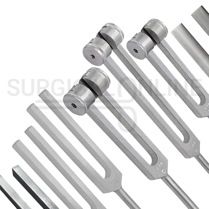 7 Pcs Tuning Fork C64, C128, C256, C512, C1024, C2048 & C4096 Set