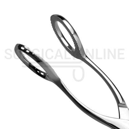 Collin Tongue Seizing Forceps 6.75″ With 25mm Wide Jaws