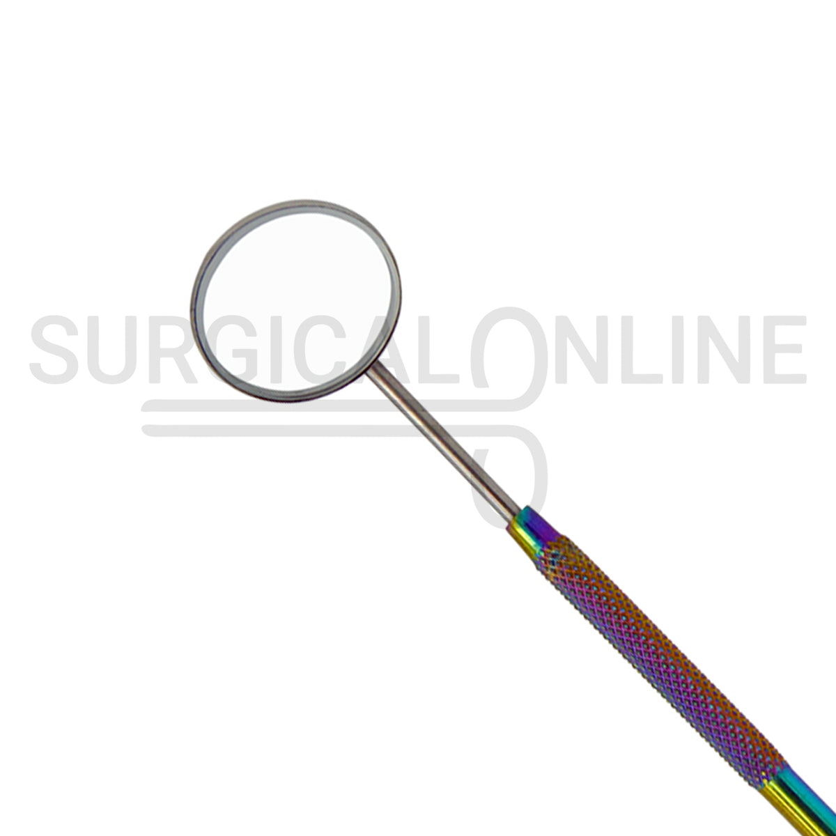 Multi Rainbow Color Dental Mouth Mirror #5 With Handle 6.5″