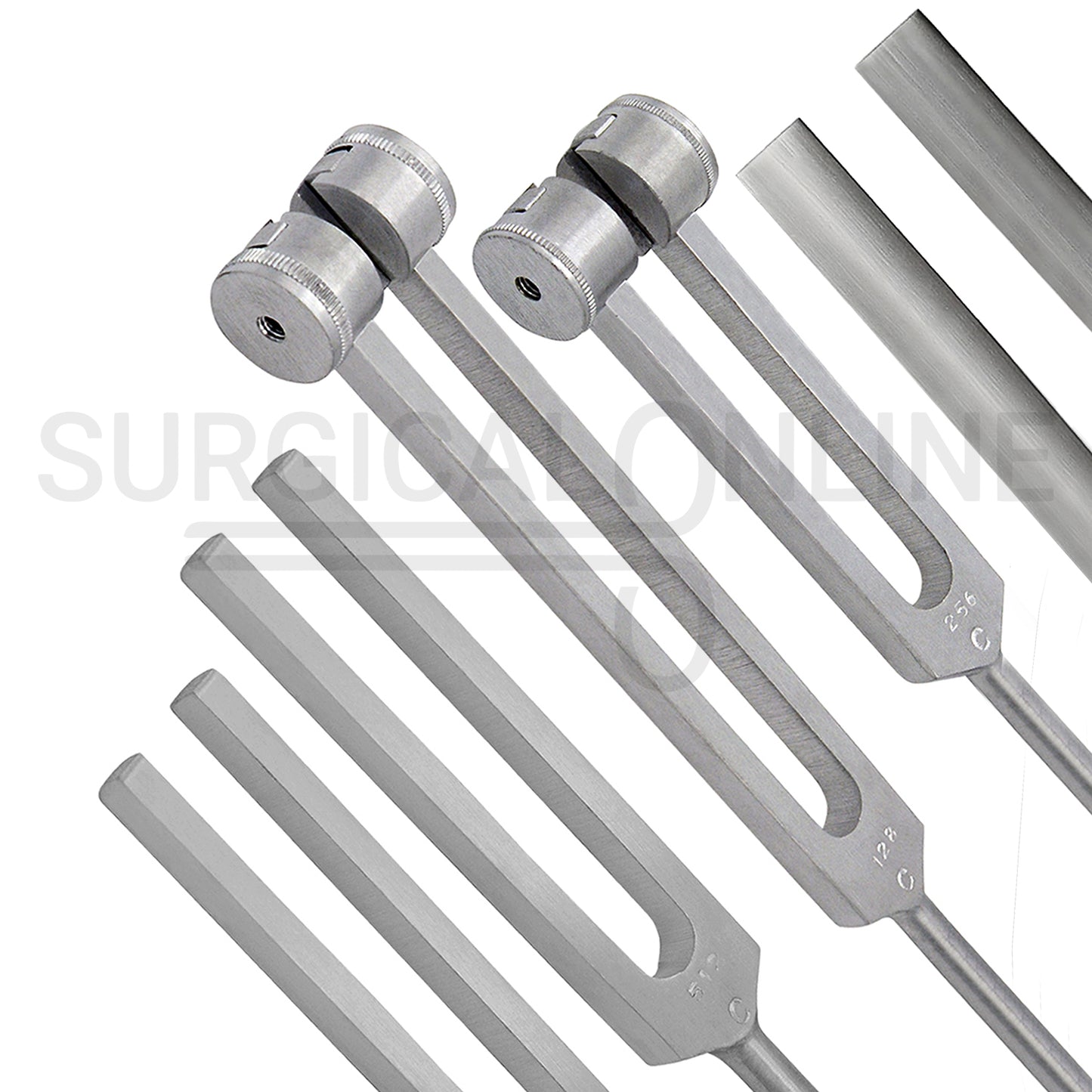 5 Pcs Tuning Fork C-128, C-256, C-512, C-1024 & C-2048 Set