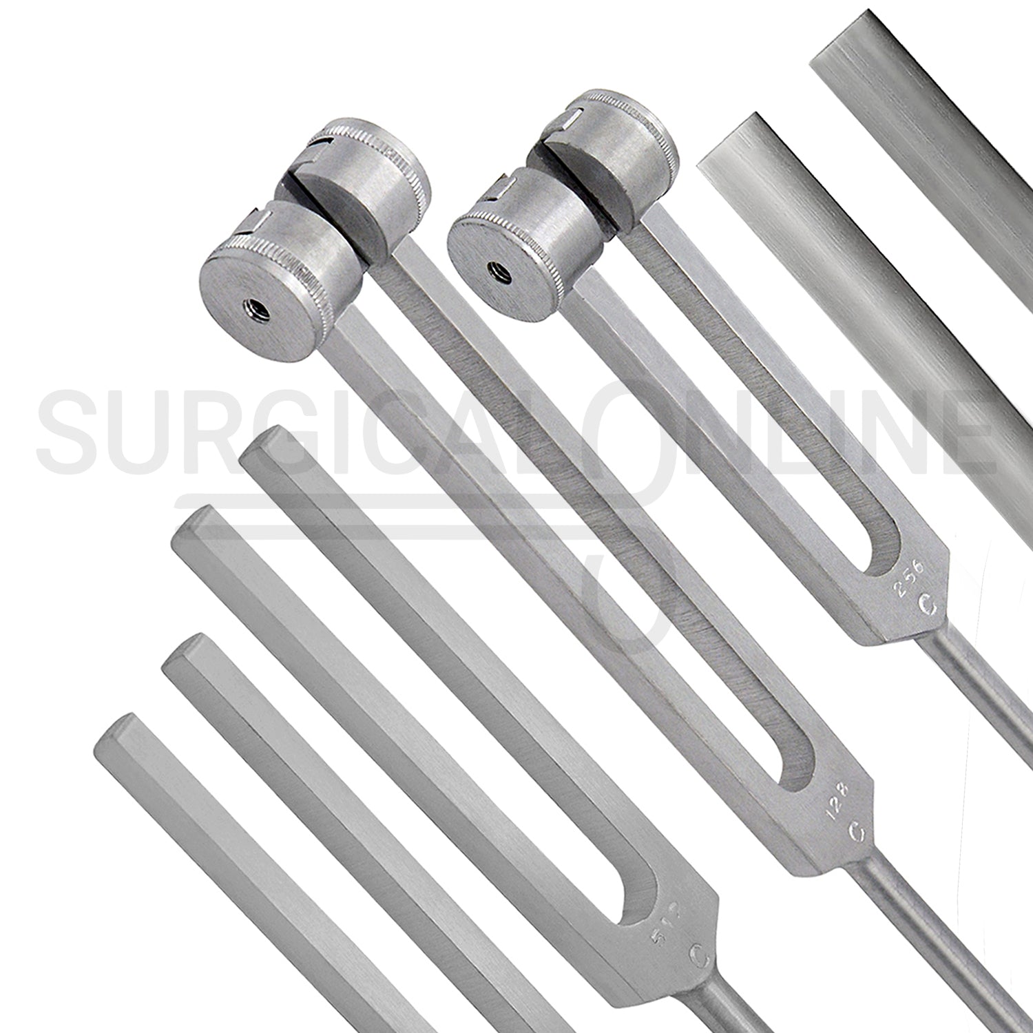 5 Pcs Tuning Fork C-128, C-256, C-512, C-1024 & C-2048 Set
