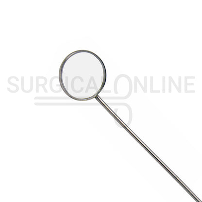 Laryngeal Mirror #6 26mm Angled Mirror With Grip Handle 8"