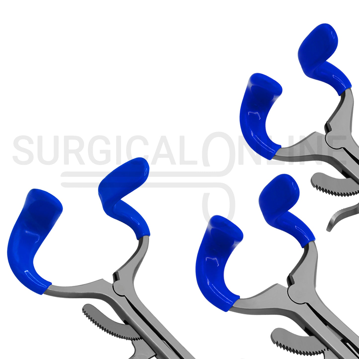3 Pcs Molt Mouth Gag Retractor 3.5″, 4.5″ & 5.5″ With Blue PVC Tips Set