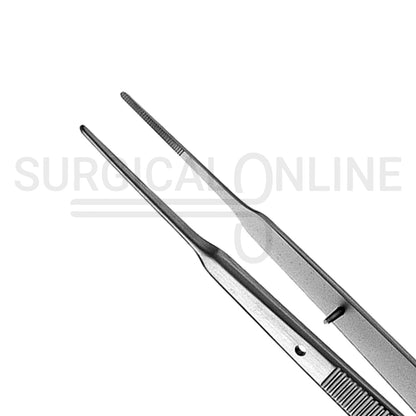Gerald Dressing Forceps Serrated Tips 7.00"