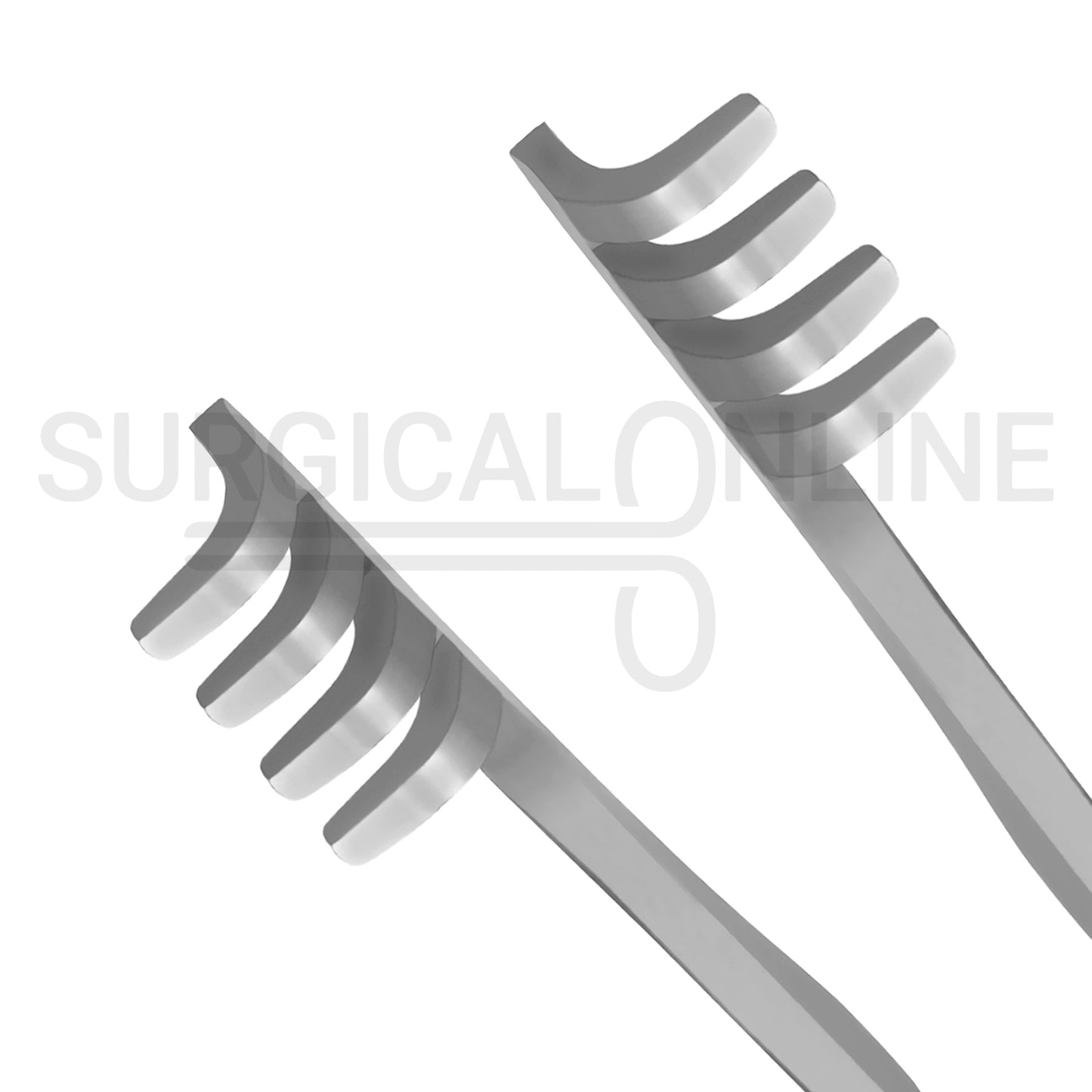 Cross Action (Automatic Skin) Retractor Blunt 4X4 Prong 4.00"