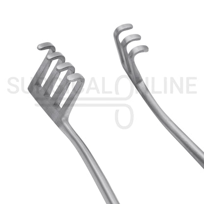 Weitlaner Self-Retaining Retractor 3X4 Prong Blunt 4.50"