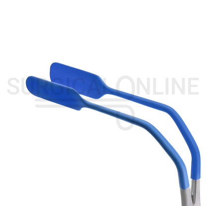 Lateral Vaginal Retractor 8.25″ Blue PVC Coated Tips With Gold Handles