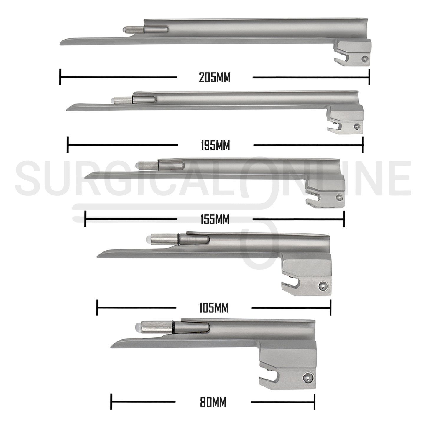 Conventional Laryngoscope Macintosh & Miller Set