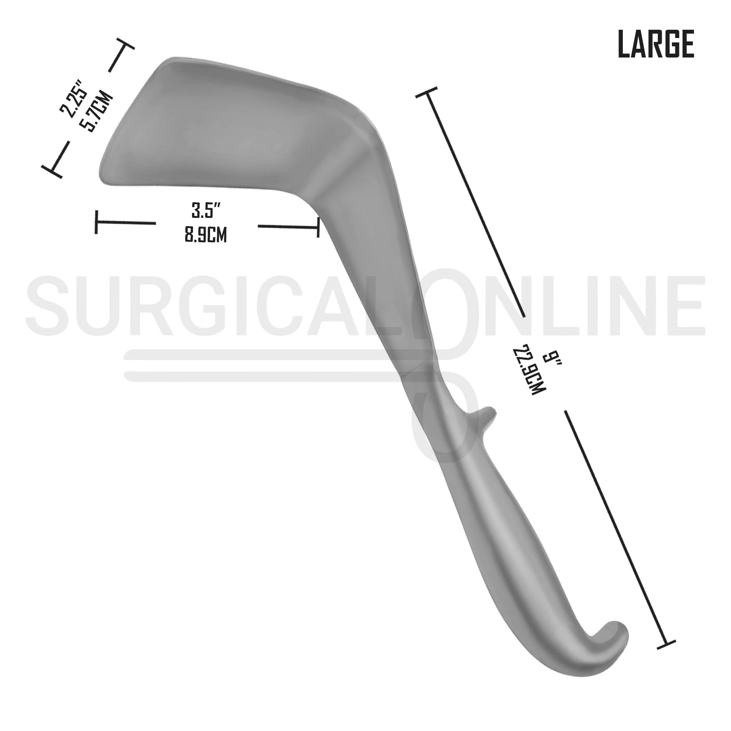 3 Pcs Doyen Vaginal Retractor 9.00″ Small, Medium & Large Set