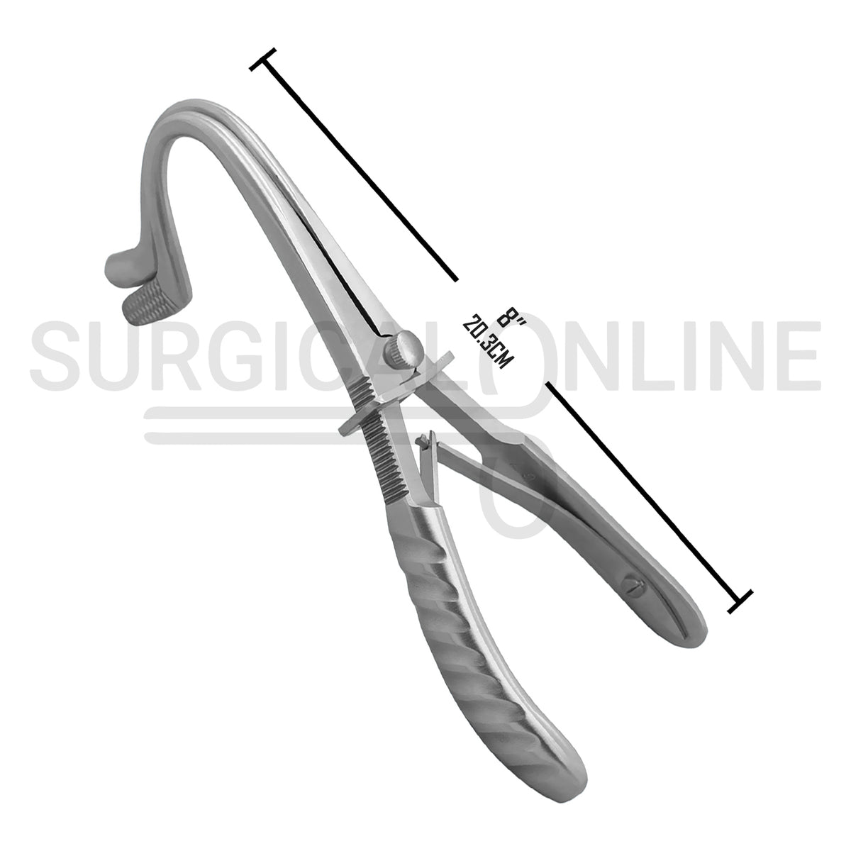 Mason-Ackland Mouth Gag 8″ Curved Ackland Jaws