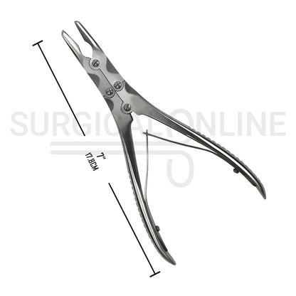Beyer Bone Rongeur Straight Jaws 3.5mm Wide 7.00″
