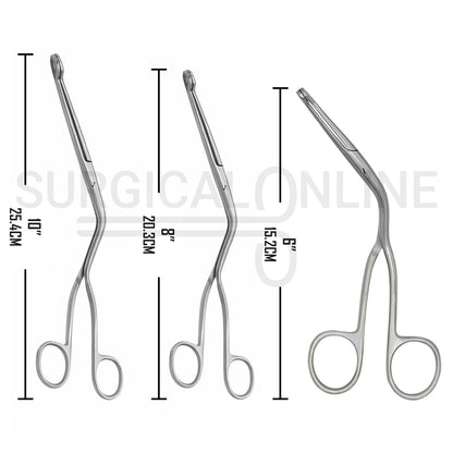 3 Pcs Magill Catheter Forceps 6", 8" & 10" Set