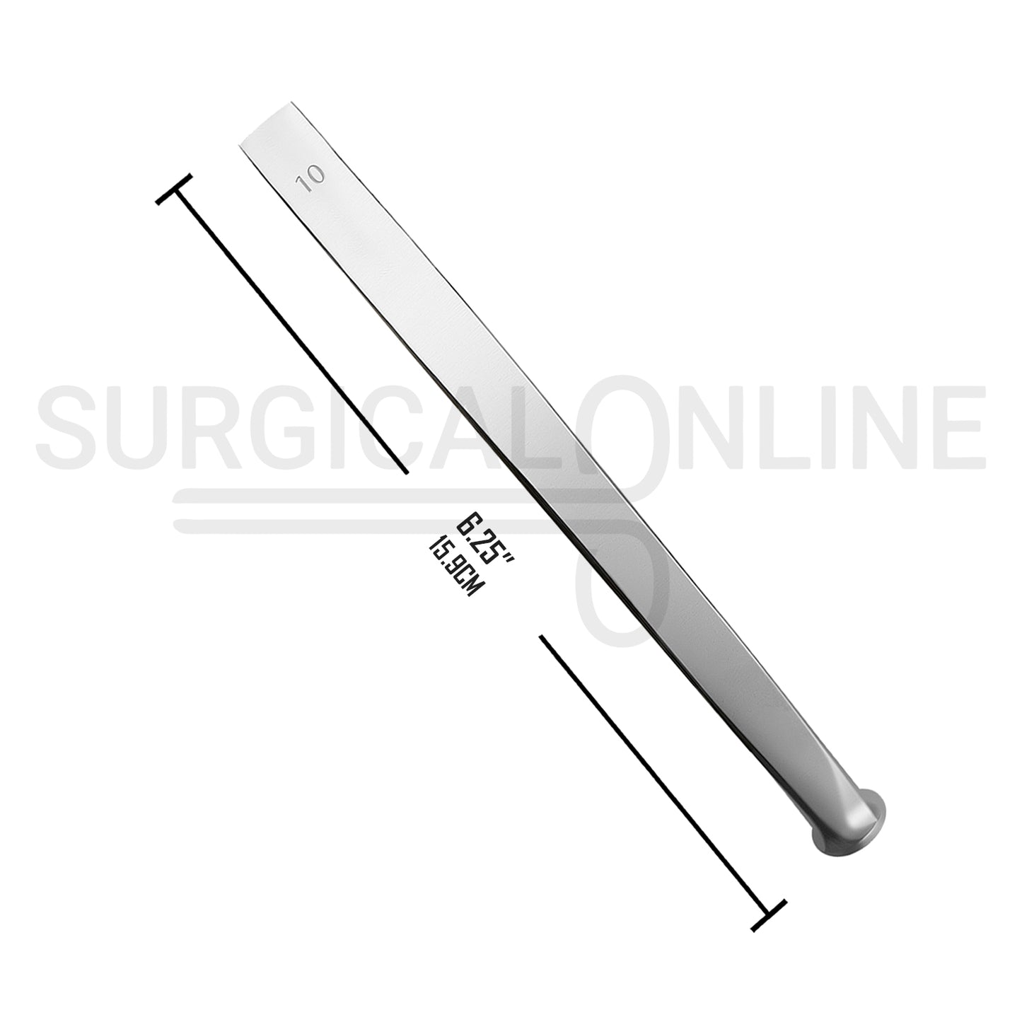 US Army Pattern Osteotome 6.25" Straight 10mm Wide
