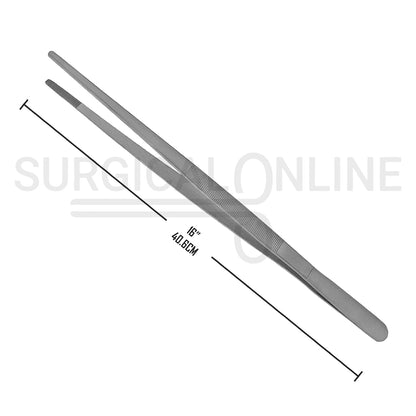 Thumb Dressing Forceps 16.00" Long Tweezer Serrated