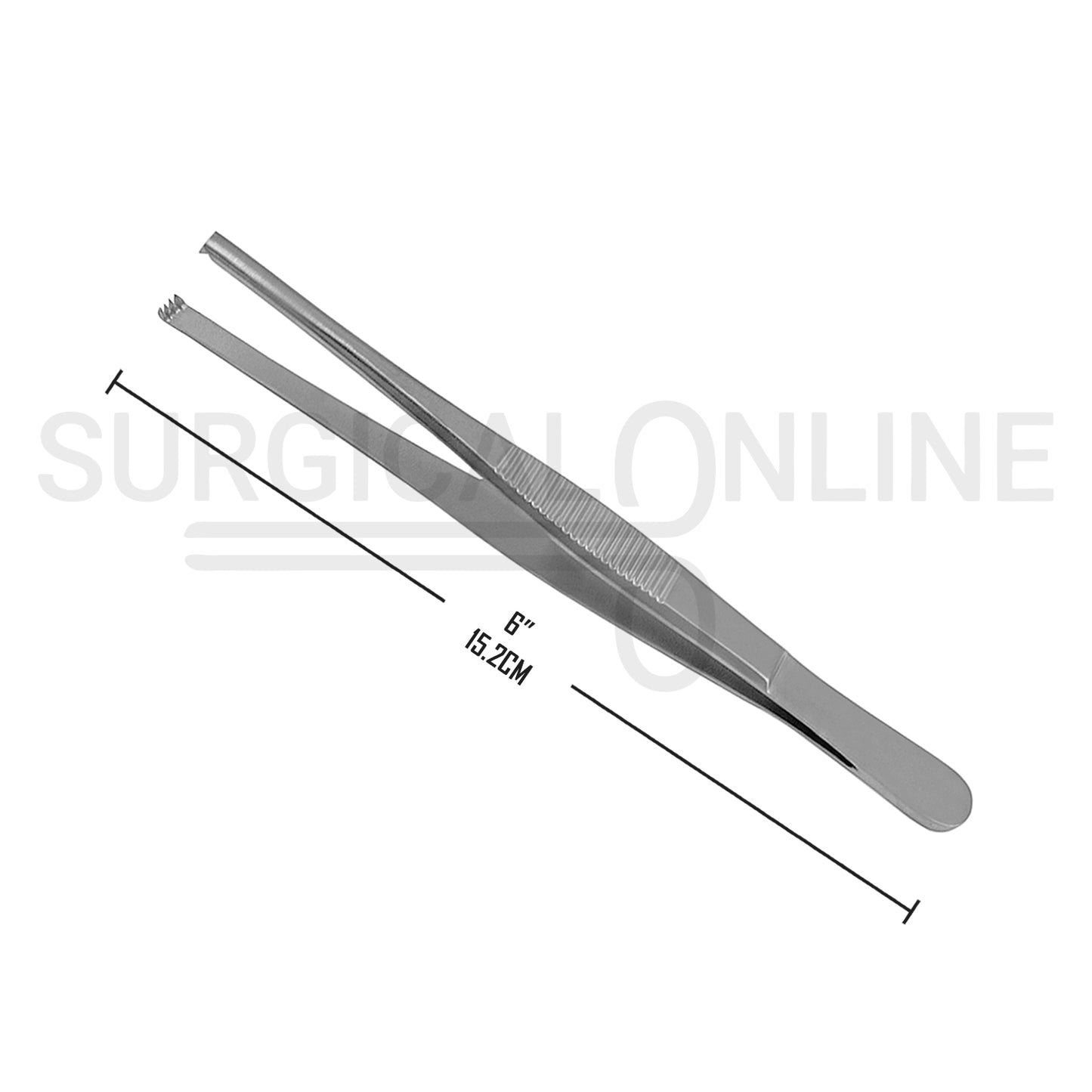 Thumb Tissue Forceps 3X4 Teeth 6.00"