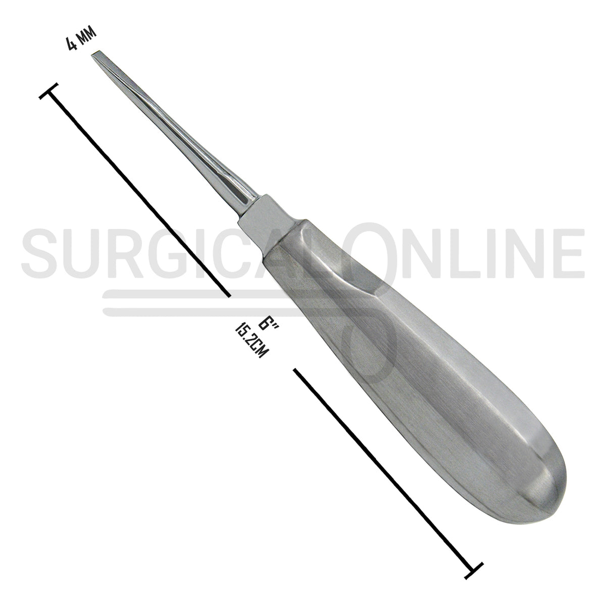 Crown Splitter Spreader Remover 6″ Straight 4mm Dental Elevator
