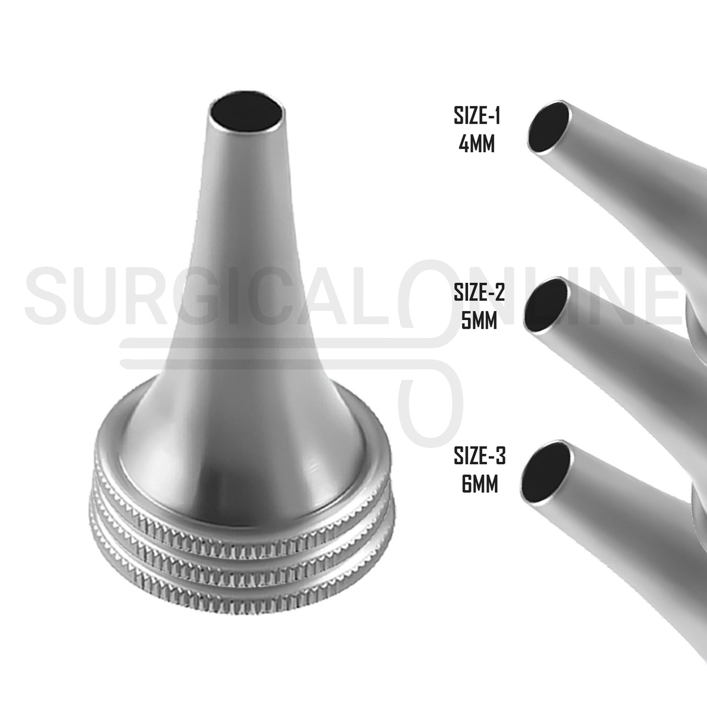 3 Pcs Toynbee Ear Specula Speculum Sizes 1, 2, & 3 Set