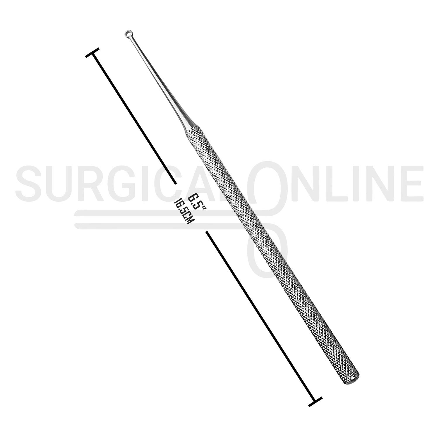 Buck Ear Curette 6.5″ Straight Blunt Blade #1