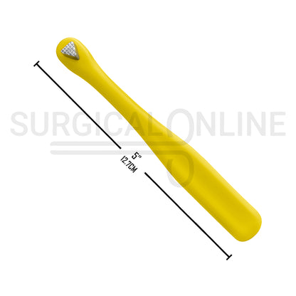 Molar Band Seater Bite Stick Yellow 5" With Serrated Tip