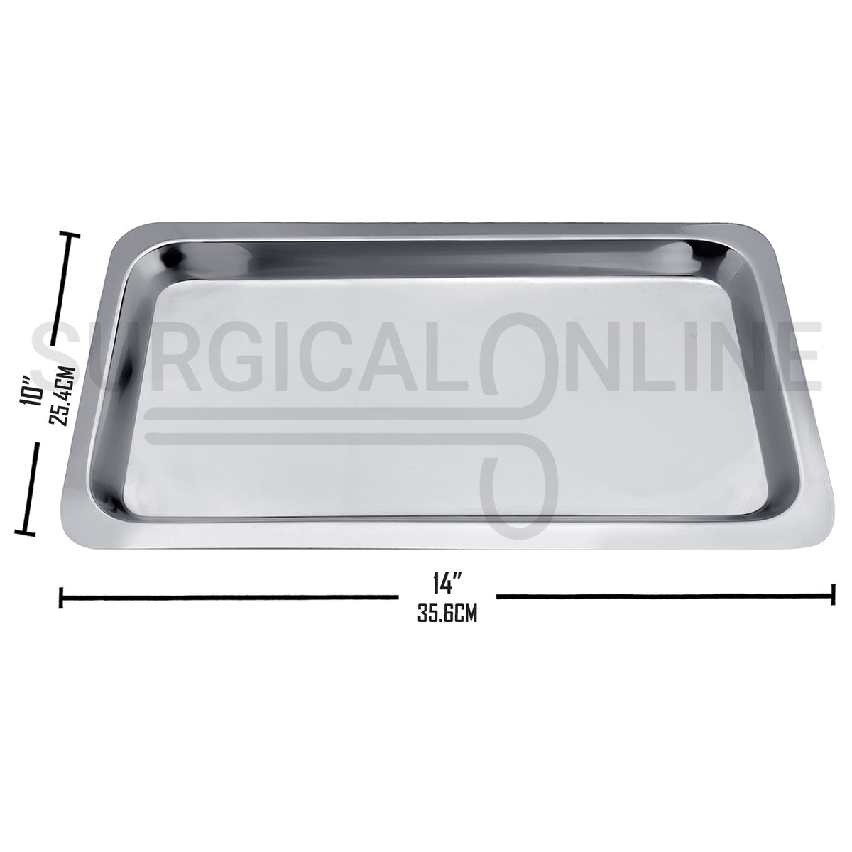 Flat Mayo Tray 14″ × 10″ for Sterile Instruments