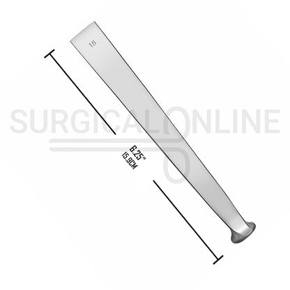 US Army Pattern Osteotome 6.25" Straight 18mm Wide