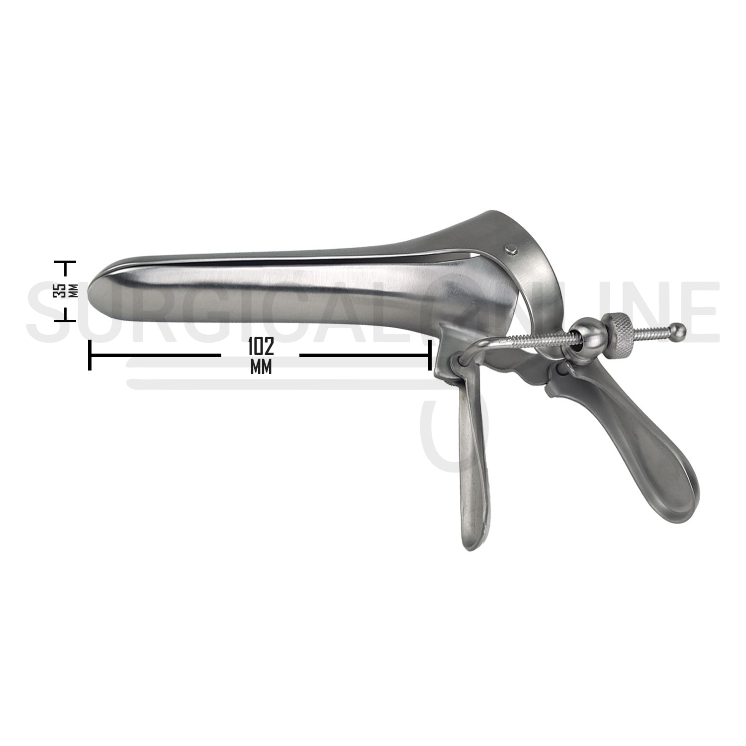 Cusco Vaginal Speculum Medium 35 × 102 mm With Side Screw