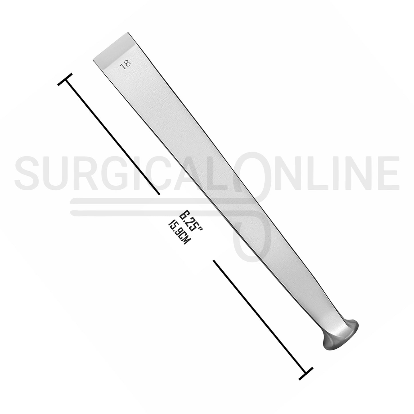 US Army Pattern Chisel 6.25″ Straight 18mm Wide