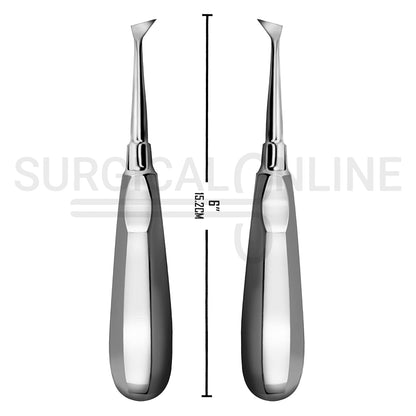 2 Pcs Cryer Root Elevator #25 Left & #26 Right Angled 6″ Set