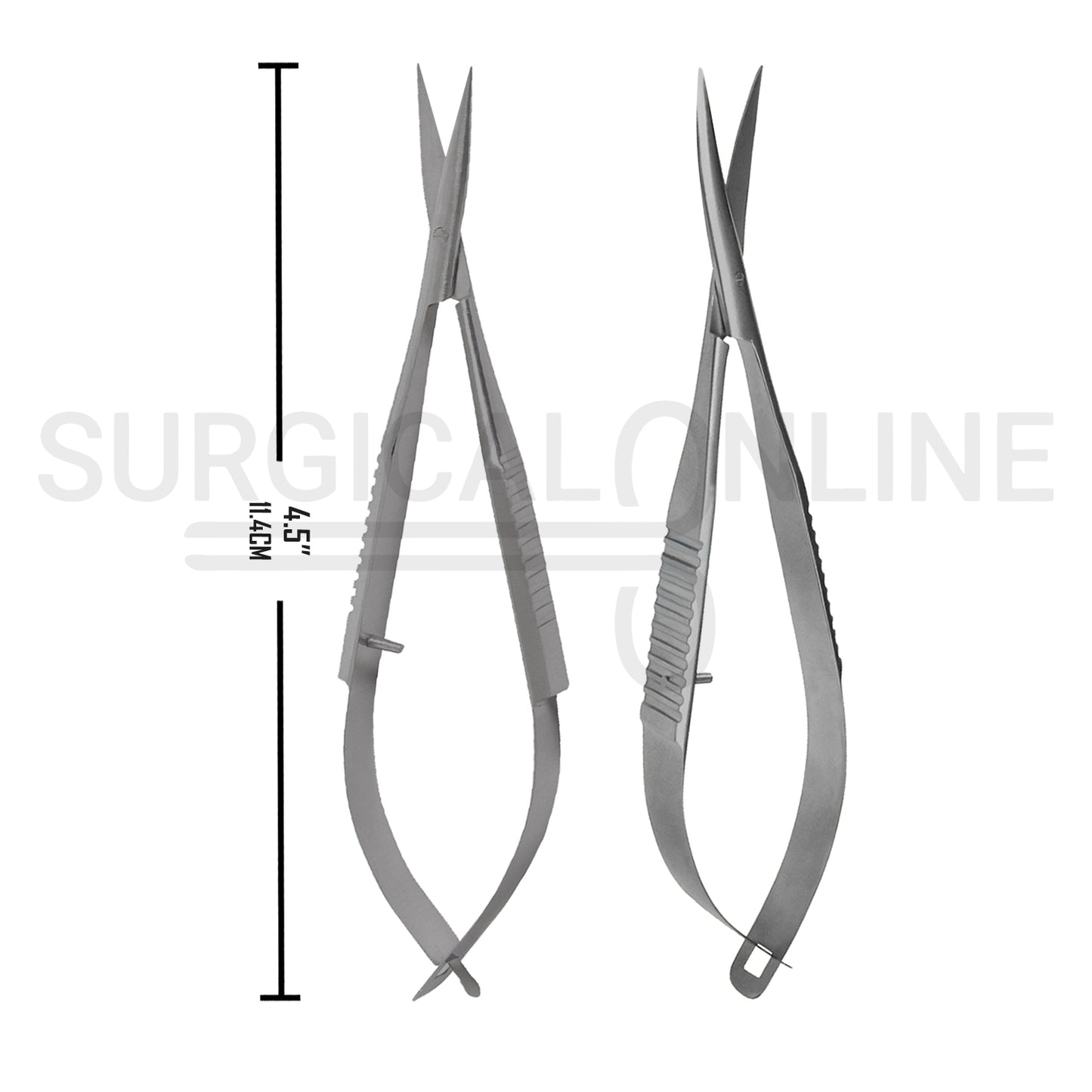 2 Pcs Westcott Tenotomy Scissors 4.5″ Straight & Curved Set